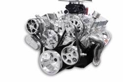 Eddie Motorsports - Eddie Motorsports SBC Accessory Drive S-Drive 6 Rib with Alt, A/C and P/S (with pump for remote reservoir) Polished MS107-55RP - Image 2