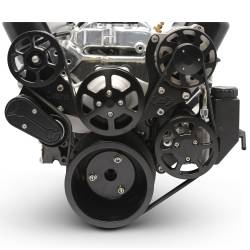 Eddie Motorsports - EMSMS107-57MB - SMALL BLOCK CHEVY S-DRIVE 6 RIB PS W/ATTACHED PLASTIC RESERVOIR, NO AC - Image 3