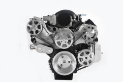 Eddie Motorsports - Eddie Motorsports LS Accessory Drive Plus 8 Rib with Alt, A/C and P/S (with attached billet reservoir) Raw Machined MS117-86BM - Image 1