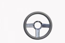 Eddie Motorsports - EMSMS140-52GHL - Steering Wheel Ss 14"Hilight/Grey Grip - Image 1