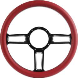 Eddie Motorsports - EMSMS140-54RHL - Steering Wheel Launch 14"Hilght/Red Grip - Image 1