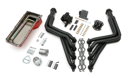 Trans-Dapt Performance  - LS Engine SWAP IN A BOX KIT LS in 68-72 GM A-Body TH350 or TH400 Long Black Maxx Ceramic Headers Trans Dapt 46018 - Image 1