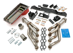 Trans-Dapt Performance  - LS Engine SWAP IN A BOX KIT with LS in 70-74 F-Body with Auto Trans and Raw Headers Stainless Steel Trans Dapt 42221 - Image 1