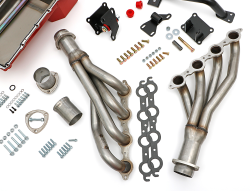 Trans-Dapt Performance  - LS Engine SWAP IN A BOX KIT for LS in 73-87 C10 or C20 Truck with Auto Trans Raw Headers Trans Dapt 42251 - Image 4