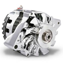 Proform - Proform Parts 6643016C - CS130 Alternator, 160 AMP, GM CS130, 1-Wire, Machined Pulley, Chrome - Image 2