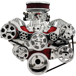 Billet Specialties - Serpentine System Chevy 348/409 with Alt, A/C and P/S Polished Billet Specialties 14400 - Image 2