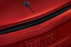 Chevrolet Performance Parts - 84313983 - 2020+ Corvette Script Emblem in Torch Red - Image 2