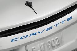 Chevrolet Performance Parts - 84313985 - 2020+ Corvette Script Emblem in Elkhart Lake Blue Metallic - Image 2