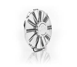 11 Inch Puller Fan w/Billet Cover Show and Go Chrome Be Cool Radiator 75112