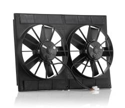 11 Inch Electric Dual Puller Fans Euro Black High Torque Be Cool Radiator 75007