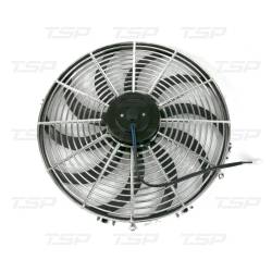 TSP - Electric Cooling Fan 16" S-Blade, Chrome Top Street Performance HC6105C - Image 2