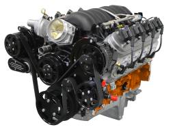 BluePrint Engines - PSLS4272CTFKB LS3 Crate Engine by BluePrint Engines 427CI 625 HP ProSeries Stroker Dressed Longblock with Fuel Injection Aluminum Heads Roller Cam - Image 1