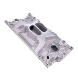 Top Street Performance - TOP STREET PERFORMANCE Intake Manifold; Chevy Small Block Carb. Aluminum Dual Plane; Polished 82007 - Image 2