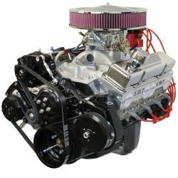 BP38318CTC1DK Small Block Crate Engine by BluePrint Engines 383 CI 436 HP GM Style Dressed Longblock with Carburetor Aluminum Heads Roller Cam