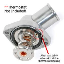 Trans-Dapt Performance  - Trans Dapt Thermostat Housing LS 30 Degree Polished Aluminum 7454 - Image 4