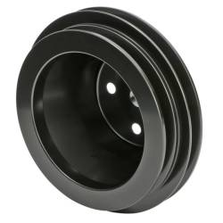 Trans-Dapt Performance  - Trans Dapt Water Pump Pulley BBC Long Water Pump Two Groove Black 7132 - Image 3