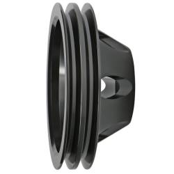 Trans-Dapt Performance  - Trans Dapt Water Pump Pulley BBC Short Style Aluminum Two Groove Black 7135 - Image 3