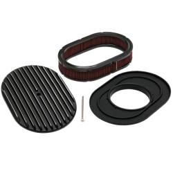 Trans-Dapt Performance  - Air Cleaner Assembly Oval Finned Black Trans Dapt 7467 - Image 3