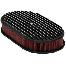 Trans-Dapt Performance  - Air Cleaner Assembly Oval Finned Black Trans Dapt 7468 - Image 2