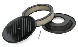 Trans-Dapt Performance  - Air Cleaner Assembly 14" Round Ball Milled Black Trans Dapt 7470 - Image 4