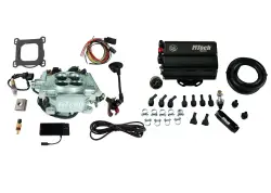 FiTech Fuel Injection - Fitech 35506 Go EFI 4 600 HP Power Adder Bright Aluminum EFI System With Force Fuel Mini Delivery Master Kit - Image 2