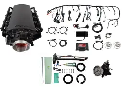 FiTech Fuel Injection - Fitech 76102 Ultimate LS 500 HP EFI System With Short Cathedral Intake, Transmission Control, In Tank 440 LPH Pump Module & Go Fuel Regulator Master Kit - Image 2