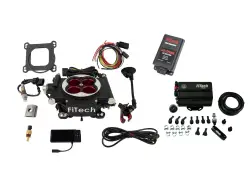 FiTech Fuel Injection - Fitech 93554 Go EFI 4 600 HP Power Adder Matte Black EFI System With Force Fuel Mini Delivery Master Kit & Go Spark CDI Box - Image 2