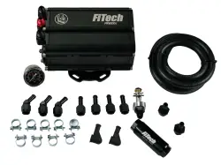 FiTech Fuel Injection - Fitech 93554 Go EFI 4 600 HP Power Adder Matte Black EFI System With Force Fuel Mini Delivery Master Kit & Go Spark CDI Box - Image 4