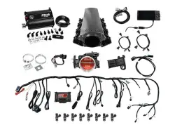 FiTech Fuel Injection - Fitech 75202 Ultimate LS 500 HP EFI System With Short Cathedral Intake, Transmission Control & Force Fuel Master Kit - Image 1