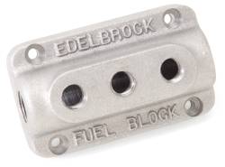 Edelbrock - Edelbrock Triple Outlet Fuel Block Kit 1285 - Image 2