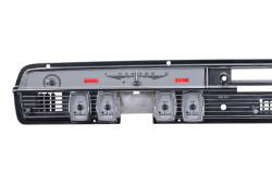 Dakota Digital VHX-64L-S-R - 1964-65 Lincoln Continental VHX System, Silver Alloy Style Face, Red Display