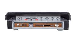 Dakota Digital VHX-65F-GAL-S-R - 1965-66 Ford Galaxie VHX System, Silver Alloy Style Face, Red Display