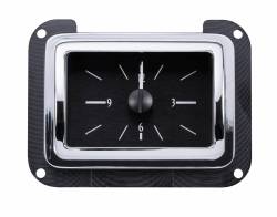 Dakota Digital - Dakota Digital VLK-40F-K-W - 1940 Ford Car Digital Clock, Black Alloy Style Face, White Display - Image 1