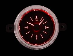 Dakota Digital - Dakota Digital VLK-49F-K-R - 1949-50 Ford Car Digital Clock,Black Alloy Style Face, Red Display - Image 2