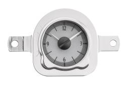 Dakota Digital - Dakota Digital VLK-51F-S-W - 1951 Ford Car Digital Clock, Silver Alloy Style Face, White Display - Image 1