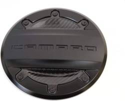 23227139 - 2016-2018 Chevrolet Camaro Fuel Door 23227139 Black w/ Carbon Fiber Inserts