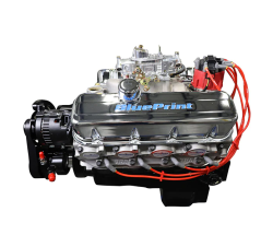 BluePrint Engines - BP454CTCKB BluePrint Engines 454 Big Block Chevy Cruiser 460HP Longblock Dressed Carbureted Aluminum Heads Roller Cam with Black Pulley Kit - Image 3