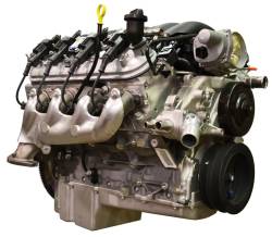 PACE Performance - LS3 495 HP Engine with Installed Holley Swap Oil Pan Pace Prepped & Primed GMP-19435100-PX - Image 1