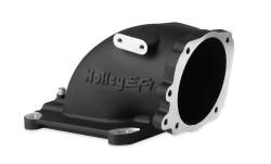 Holley - Holley EFI EFI Throttle Body Intake Elbow 300-240FBK - Image 1