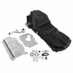Holley - HLY302-24BK - HOLLEY GM LT SWAP OIL PAN - 4WD / TRUCK / OFF-ROAD - Black Finish - Image 2