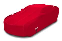 23457476 Premium All-Weather Outdoor Cover in Red with Camaro Logo