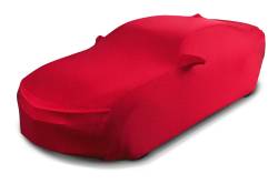 23457479 Premium Indoor Car Cover in Red with Embossed Camaro Logos