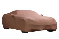 23142882 Premium Indoor Car Cover in Kalahari with Embossed Crossed Flags Logos