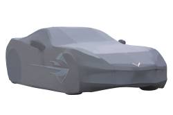 23142885 Premium All-Weather Outdoor Car Cover in Gray with Stingray Logo