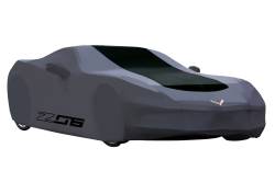 23187876 Premium All-Weather Outdoor Car Cover in Gray and Black with Z06 Logo