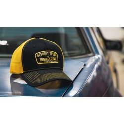 Detroit Speed & Engineering Patch Snap-Back Hat - Black/Yellow 990311B