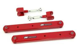 UMI PERFORMANCE 1968-1972 GM A-Body Rear Control Arm Kit, Fully Boxed Lowers, Adjustable Uppers 402117-R