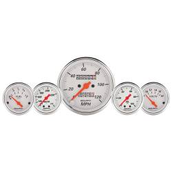 AutoMeter - AutoMeter Arctic White 5 Gauge Set Fuel/Oil/Speedo/Volt/Water 1311 - Image 1