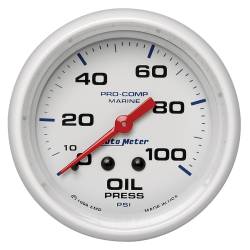 AutoMeter - AutoMeter Marine Mechanical Oil Pressure Gauge 200777 - Image 1