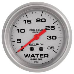 AutoMeter - AutoMeter Marine Mechanical Water Pressure Gauge 200773-33 - Image 1